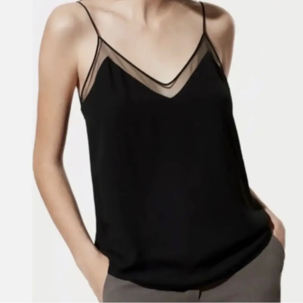 Babaton Mesh Detail Top